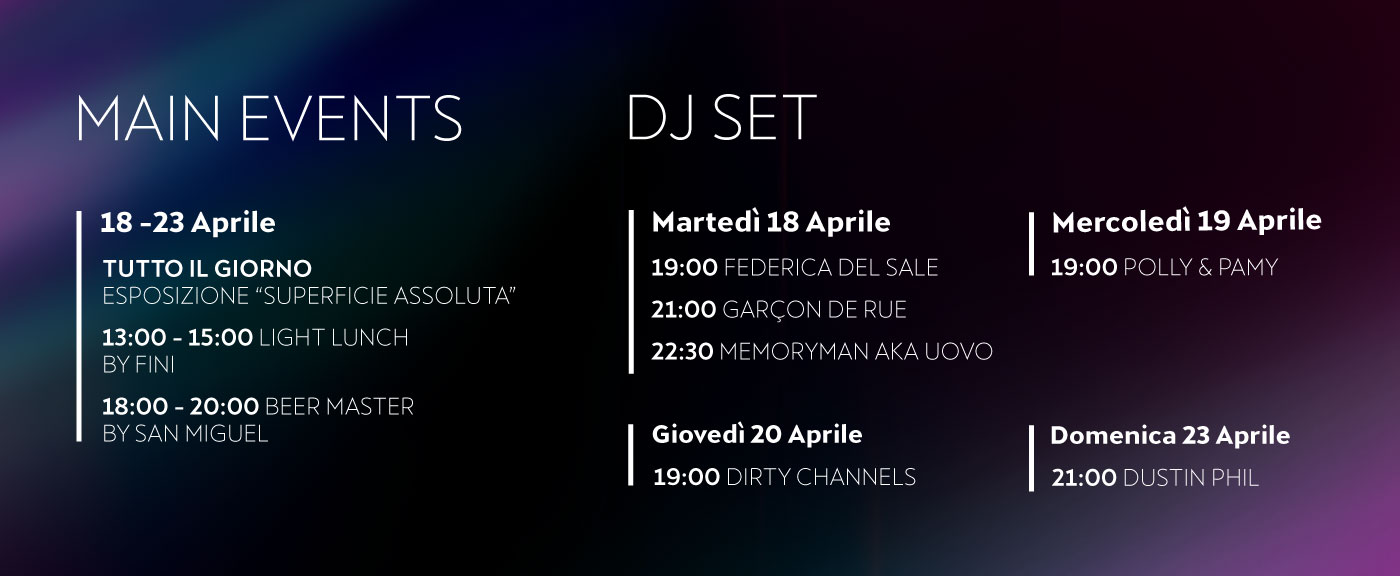 Qui il calendario completo degli eventi